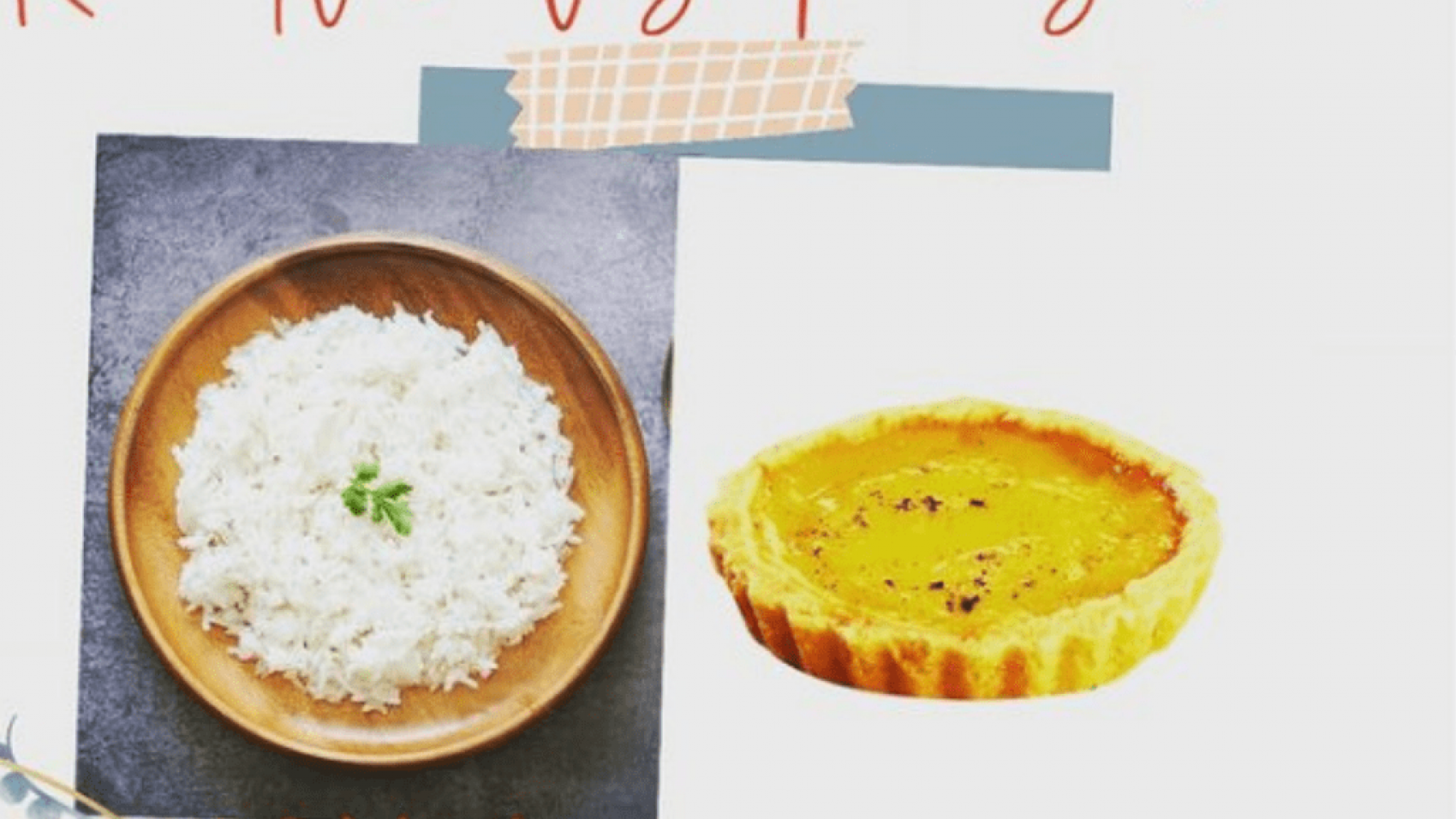 Perbandingan pie susu dan sepiring nasi